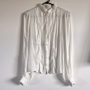 Mango / MNG white button down blouse